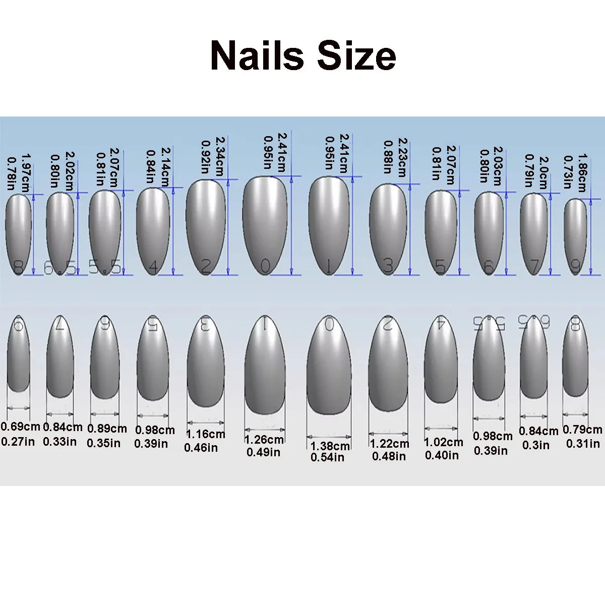 24 Stück Press-On-Nails –  Almond / Mandelform – Mattes Design in Rot, Nude & Braun